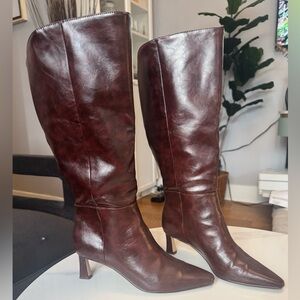 Brown Wide Calf Boots